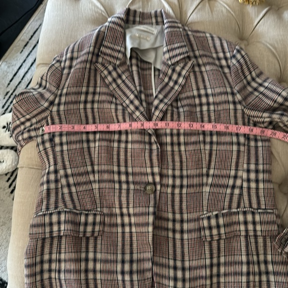 Isabel Marant Etoille Plaid Linen Jacket unlined Sz 42 - Picture 8 of 8